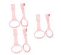 SUPVOX 3 Pairs Standing Rings for Crib Portable Hand Pull Rings Delicate Pink Lightweight Walking Training Tool to Build Confidence and Support Early Movement Development