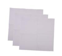 SUPVOX 3 Pcs 20x20cm Light Grey Microfiber Cleaning Cloths for Musical Instruments, Multi-functional Instrument Polishing Wipes for Violin, Piano, Guitar and Bass Accessories