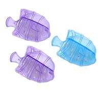 SUPVOX 3 Pcs Fish-shaped Humidifier Filter Cartridge with Blue and Purple Mesh, Demineralization Cleaning for Warm Mist Humidifiers, Aquarium and Fish Tank Accessories for Water