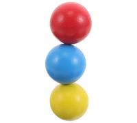 SUPVOX 3 Pcs Wooden Croquet Balls Replacement Balls for Outdoor Lawn Games Enhances Hand-eye Coordination Family Bonding for Garden Play