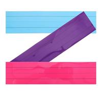 SUPVOX 3 Pieces Magnetic Dry Erase Sentence Strips for Whiteboard with Four-grid Three-line Pinyin Layout, Assorted Colors (deep Purple, Rose Red, Cyan) for Office Memo and Learning