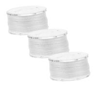 SUPVOX 3 Rolls Pva Tape Fishing Accessory Water Soluble Multifunctional String for Carp Feeder Bait Bag Tying Lightweight Space Saving Spools for Fishing