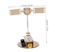 SUPVOX 3 Set DIY Satellite Model Kit Rotating Spacecraft Puzzle Stem Educational for Learn Aerospace Engineering Astronomy and Enhance Hands Skills