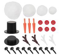 SUPVOX 3 Sets Christmas Snowman DIY Material Kit for and Parents, Snowman Ornaments Craft Set with Accessories, Christmas DIY Decoration Supplies for Holiday Handmade Projects