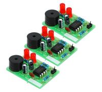 SUPVOX 3 Sets Solder Practice Training Kit with Flashing Electronic Circuit DIY Hobby Portable Welding Assembly for Beginners and Enthusiasts