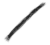 SUPVOX 30 Pcs Black 2mm Elastic Strings with Iron Buckle, 40cm round Barbed Cord for Hat Drawstrings, Mask Making, Hoodie Replacement, DIY Crafts and Sewing Supplies