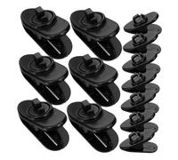 SUPVOX 30 Pieces Small Plastic Microphone Clips Lapel Mic Holder Collar Clips for Wired Accessories Compatible with Lavalier Mics in Studio and Field Recording