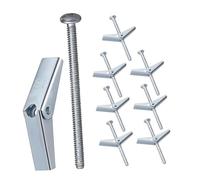 SUPVOX 30 Sets Heavy Duty Toggle Bolt and Wing Nut Kit Fasteners Hardware for Drywall Wall Fixings and Plasterboard Anchors Easy Installation Furniture Anchor Assortment for Home