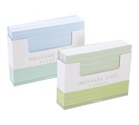 SUPVOX 300pcs Lined Flash Cards 150 Blue + 150 Green Index Cards for Office Study Multi-Function for Daily Use