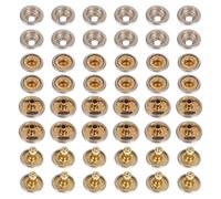 SUPVOX 30pcs Brass Snap Fasteners 12.5mm Small Size Shiny Surface Invisible Coat Buttons Press Studs for Sewing Overcoats and Jackets