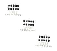 SUPVOX 30pcs Cylinder Endpin Jack Bass Guitar Pickup Output Input Jack Guitar Socket Easy Install Strap Button for Acoustic Electric