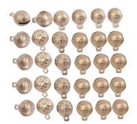 SUPVOX 30pcs DIY Craft Vintage Copper Mini Jingle Bells for Fengshui, Christmas Craft, Wind Chimes Making 27mm