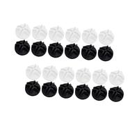 SUPVOX 30Pcs DIY Plastic Closet Buckle Connectors for Shelving and Pet Cage Assembly Easy to Install Panel Connectors for Wardrobes Shoe Cabinets and Storage Racks Black and White Mix