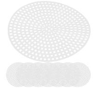 SUPVOX 30pcs DIY Round Cross Stitch Mesh Grid Plate Plastic Grid Sheet for Embroidery Craft Project