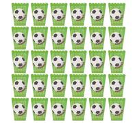 SUPVOX 30pcs Green Football Pattern Popcorn Box Popcorn Bucket Style Party Serveware and Candy Easy to Carry Paper Containers for Movie Night and Festivals
