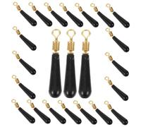 SUPVOX 30Pcs Large Fishing Bobber Stoppers with Vibrant Design Multi Functional Rubber Float Stops for Line Locking Versatile Use in Various Fishing Scenarios