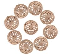 SUPVOX 30pcs Metal Buckle Hollow-Out Button Sewing Fastener Golden Creative Rust-Resistant Buttons for Jackets DIY Manual Crafts