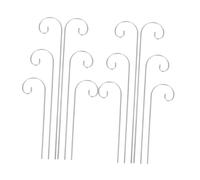 SUPVOX 30pcs Metal Shepherd Hooks Garden Stakes for Hanging Solar Lights Bird Feeders Mason Jars Lanterns Wedding Outdoor Decor with Stable Design
