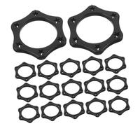 SUPVOX 30pcs Microphone Protection Ring Rubber Non-slip Mic Cover for Handheld Microphones Rolling Hexagonal Rings
