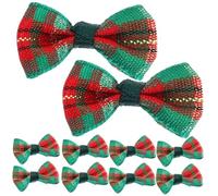 SUPVOX 30pcs Mini Bowtie for Doll DIY Crafting Tiny Decorative Bows for Sewing Hair Accessories Gift Wrapping and Christmas Wreath Decoration