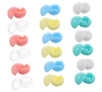 SUPVOX 30pcs Mini Gumball Machine Clear Fillable Plastic Balls for DIY Party Favors Interactive Prize Containers in White Blue Green Yellow Pink Compact Round for Crafts and Games