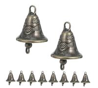 SUPVOX 30pcs Mini Vintage Brass Bells for Wind Chimes and Diy Crafting, Small Alloy Jingle Charms for Jewelry Making, Feng Shui Good Luck Decorations
