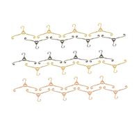 SUPVOX 30pcs Miniature Dollhouse Metal Hangers Vintage Style Doll Clothes Rack Space Saving Organizers for Doll Wardrobe for Dollhouse Decoration and Creative Arrangements
