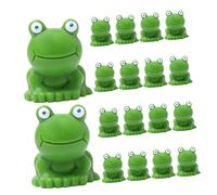 SUPVOX 30pcs Miniature Frog Figurines Resin Ornaments Durable Fade Resistant Frog Statues for Moss Terrariums Fairy Garden Potted Plant Decor Nature Lovers