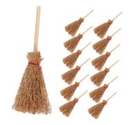 SUPVOX 30pcs Miniature Witch Brooms Scale Mini Furniture Ornaments for Dollhouse Decoration Detailed Craftsmanship Mini Broomsticks for DIY Crafts and Fairy Garden Accessories