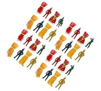 SUPVOX 30pcs Plastic Parachute Soldier Flying Mini Paratrooper Figures ’s Outdoor Plaything Party Favor Set Random Color Random Style