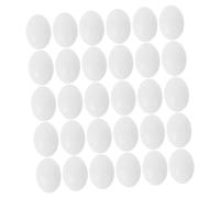 SUPVOX 30pcs Plastic Pigeon Eggs Set for Preventing Breeding Solid for Nest Boxes Realistic Simulation for Outdoor Pigeons