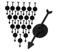 SUPVOX 30pcs Plastic Rotating Arrows for Board Games Precise DIY Game Pointers for Classroom Activities Versatile Black Accessories to Enhance Engagement and Interaction