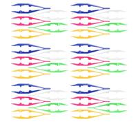 SUPVOX 30pcs Plastic Tweezers Set for DIY Beads Crafting, Lightweight Precision Jewelry Tweezers with Tips, for ’s Fine Motor Skills and Handicraft Projects