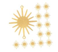 SUPVOX 30pcs Sun Shaped Charms for DIY Jewelry Crafting Metal Pendant Connectors for Bracelets and Necklaces Unique Dangle Charms for Jewelry Making