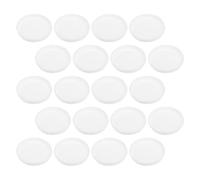 SUPVOX 30pcs White Plastic Tube Caps for Kraft Mailing Tubes Universal Fit with Secure Tight Seal Waterproof Protective End Caps for Mailing and Shipping 76mm Cardboard Cylinders