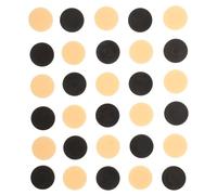 SUPVOX 32 Pieces Plastic Backgammon and Checkers Game Pieces Set Beige and Black Chessboard Accessories for Board Games and Playing