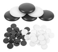 SUPVOX 360pcs Small Go Chess Pieces Resin Material Flat Double-sided Board Game Beads for Home Play Accessories