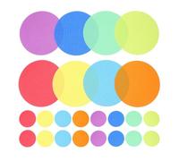 SUPVOX 36pcs Colorful Circle Spot Markers 80mm Carpet Spots for Classroom Floor Teaching Learning Preschool Student Training Floor Dots