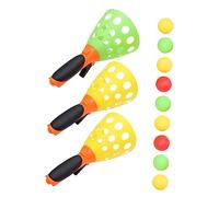 SUPVOX 3pairs Catapult Ball Set for Outdoor Sports Boys and Girls Garden Toys Catch Game Balls Launch Throw Catch Game