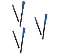 SUPVOX 3pairs Jazz Drummer Essential Etrachable Loop End Drum Brush Cleaning Tool Smooth Handle Comfortable to Hold Made for Drum Lovers