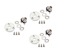 SUPVOX 3pcs 1/4'' Guitar Jack Socket Guitar Pickup Output Input Jack Plug with Screws for Electric Bass