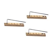 SUPVOX 3pcs Adjustable Brass Guitar Nut Bridge for Acoustic Guitar Replacement Parts Brass Material for Accessories and DIY Repairs