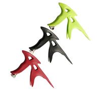 SUPVOX 3pcs Airbrush Handle Grip Set with Compact Spray Paint Tool Holders for Miniature Painting and Model Coloring in Green, Red, and Black - Airbrush Supplies for Precise DIY Craft Use