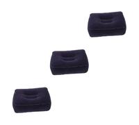 SUPVOX 3pcs Airplane Footrest Pillow Inflatable Travel Foot Rest for Plane Comfortable Leg Pillow Wear-Resistant Portable for Flying and Camping