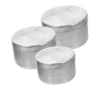 SUPVOX 3pcs Aluminum Weighing Dish Compact Metal Storage Tins for Laboratory Experiments User Friendly Specimen Containers for Soil Sampling and Sample Integrity