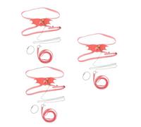 SUPVOX 3pcs and Leash for Small to Medium Reptiles Wear-resistant Lizard Towing Rope for Outdoor Adventures for Bearded Dragons Chameleons and More Medium