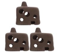 SUPVOX 3pcs Aquarium Hideaway Rock Shelter: Fish Tank Habitat Ornament - Aquarium Rock Cave Decoration - Cave Hideaway For Fish & Shrimp