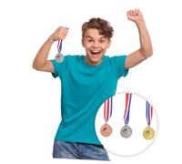 SUPVOX 3pcs Basketball Medals Zinc Alloy Metal Award Medals for School Sports Competitions Student Recognition Gold Silver Bronze