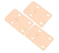 SUPVOX 3pcs Bass Guitar Neck Shims Wood Guitar Accessories Lightweight Pickguard Material Sheets for Luthier Repair Tool