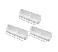 SUPVOX 3Pcs Bird Feeder Set Bird Food Bowl Suction Cups for Parrots Cockatiels and Doves Easy to Install Cage Accessories